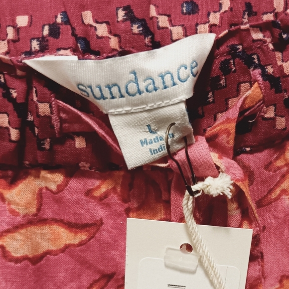 Sundance| Leia Cotton Shorts Womens Large Casual Relaxed Beach Artsy Fair - Picture 3 of 10